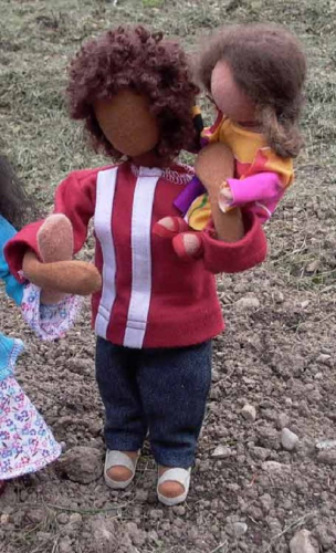 Preview: Männerkleidung modern - Jeans und roter Pulli